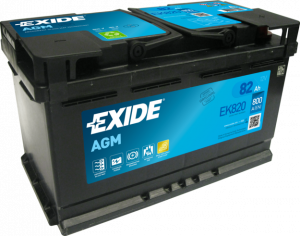 Autobaterie EXIDE Start-Stop AGM 12V 82Ah 800A EK820