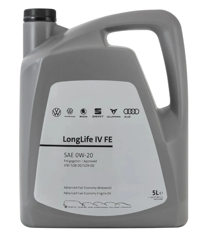 Motorový olej 0W-20 Longlife IV FE Originál GS60577M4 5L VW, SKODA, SEAT, AUDI