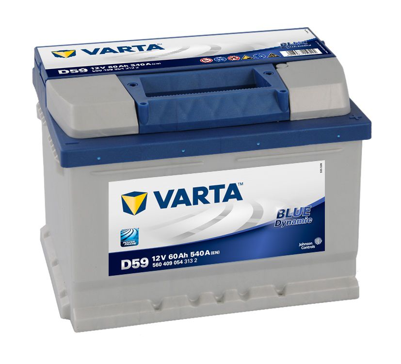 Autobaterie VARTA 12V 60Ah 540A, BLUE Dynamic D59 560409