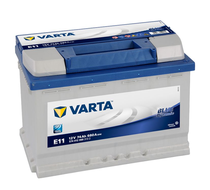 Autobaterie VARTA 12V 74Ah 680A, BLUE Dynamic E11 574012