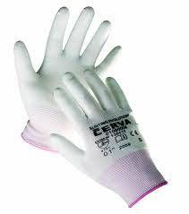 Pracovní rukavice BUNTING EVOLUTION - bílé, vel. 10 povrstvené