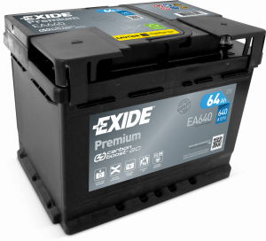 Autobaterie EXIDE Premium 12V 64Ah 640A  EA640 