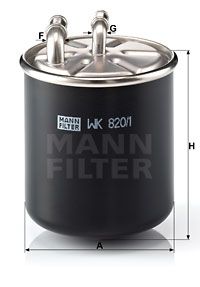 Palivový filtr MANN WK820/1 Mann Filter